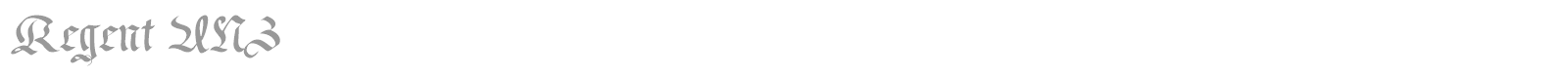 Regent font preview